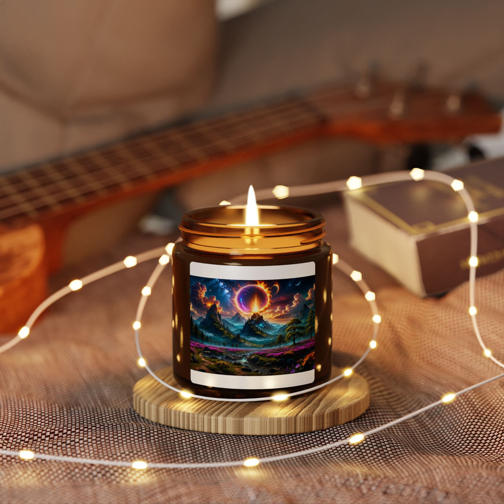 Mystic Eclipse Soy Candle — Amber Jar Aromatherapy Candle