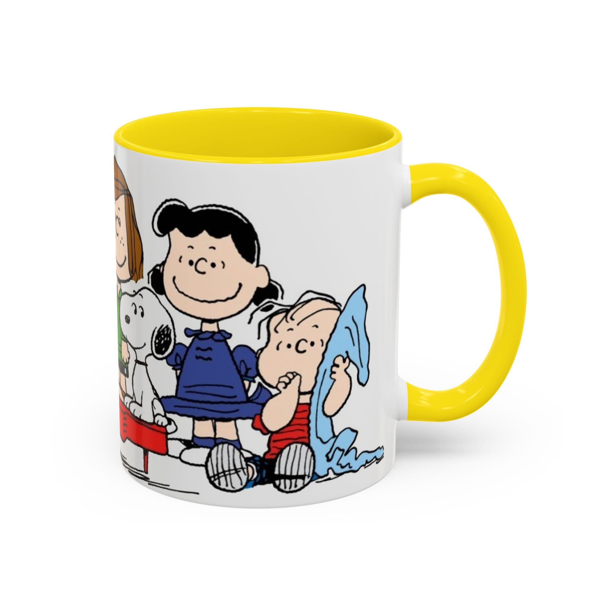 Peanuts Gang Coffee Mug – Charlie Brown, Snoopy & Friends Accent Mug (11/15oz)