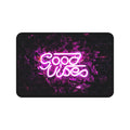 Good Vibes Neon Desk Mat — Pink Neon Keyboard Mouse Pad