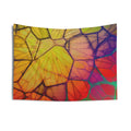 Colorburst Mosaic Tapestry — Psychedelic Floral Wall Hanging