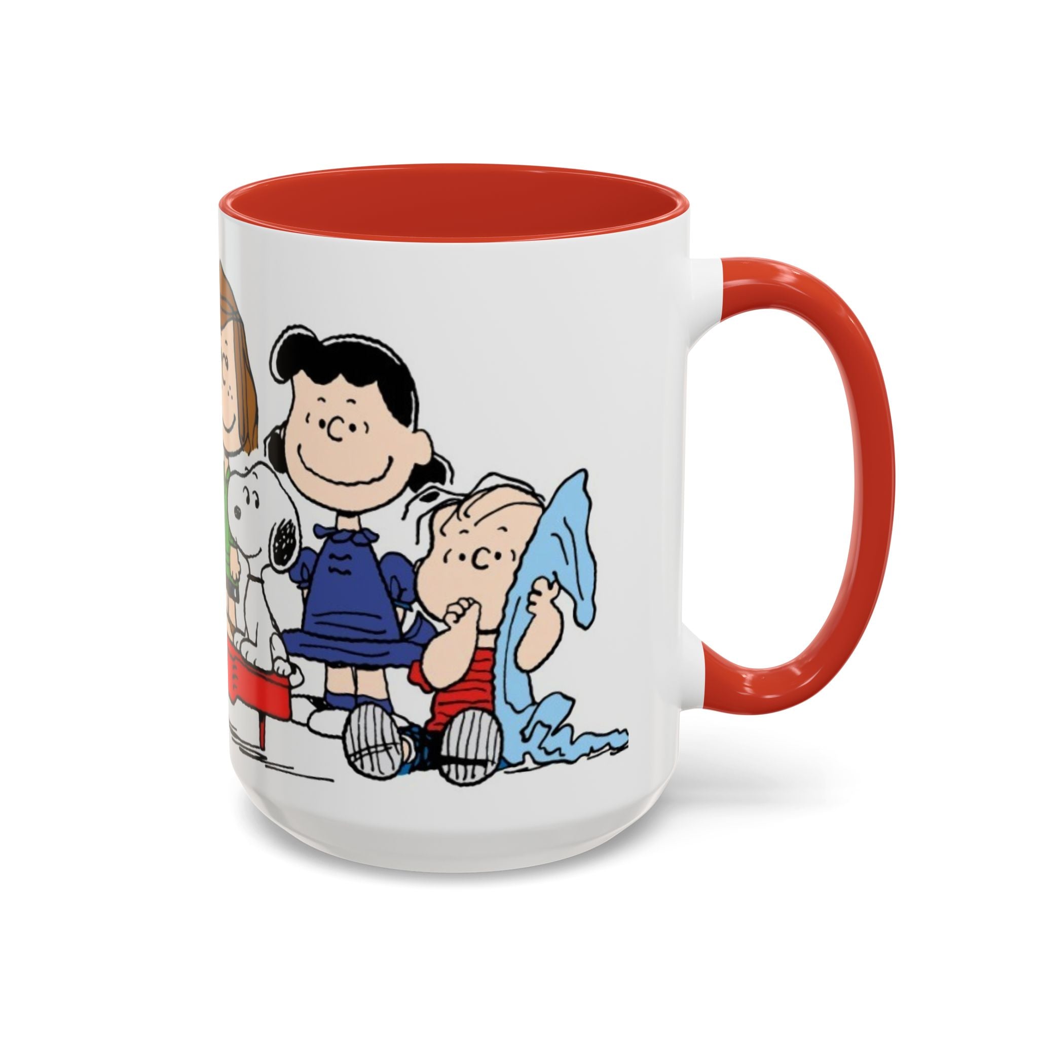Peanuts Gang Coffee Mug – Charlie Brown, Snoopy & Friends Accent Mug (11/15oz)