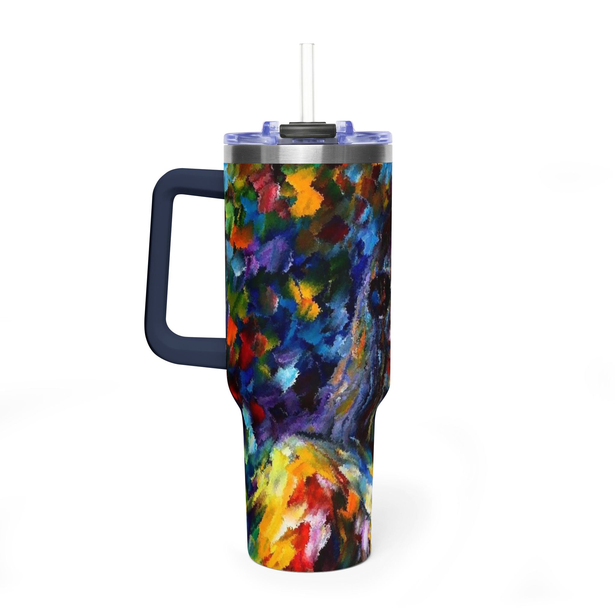 MJ 40oz Thermal Tumbler — Colorful MJ Portrait