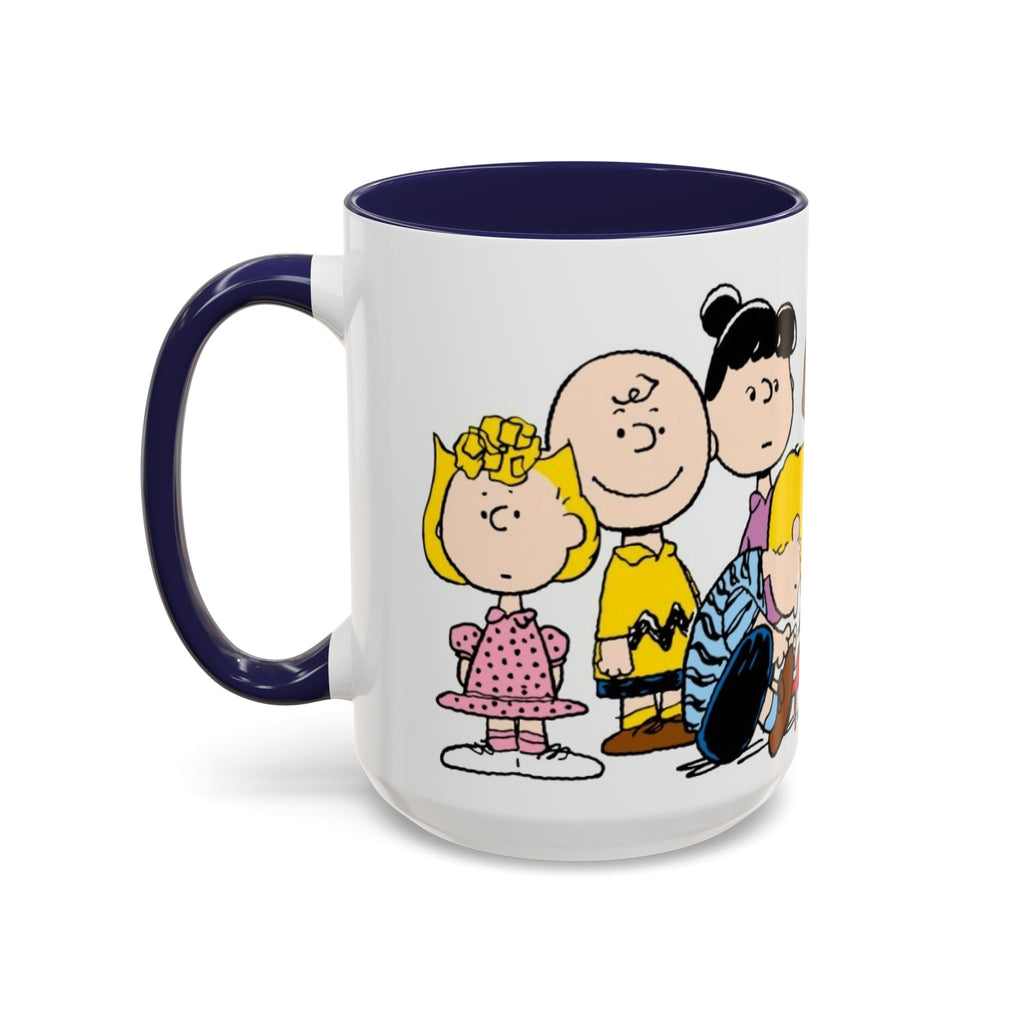 Peanuts Gang Coffee Mug – Charlie Brown, Snoopy & Friends Accent Mug (11/15oz)