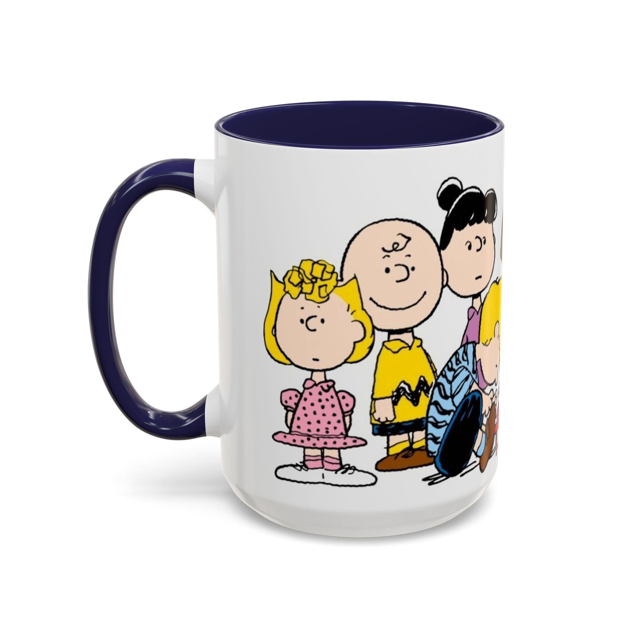 Peanuts Gang Coffee Mug – Charlie Brown, Snoopy & Friends Accent Mug (11/15oz)