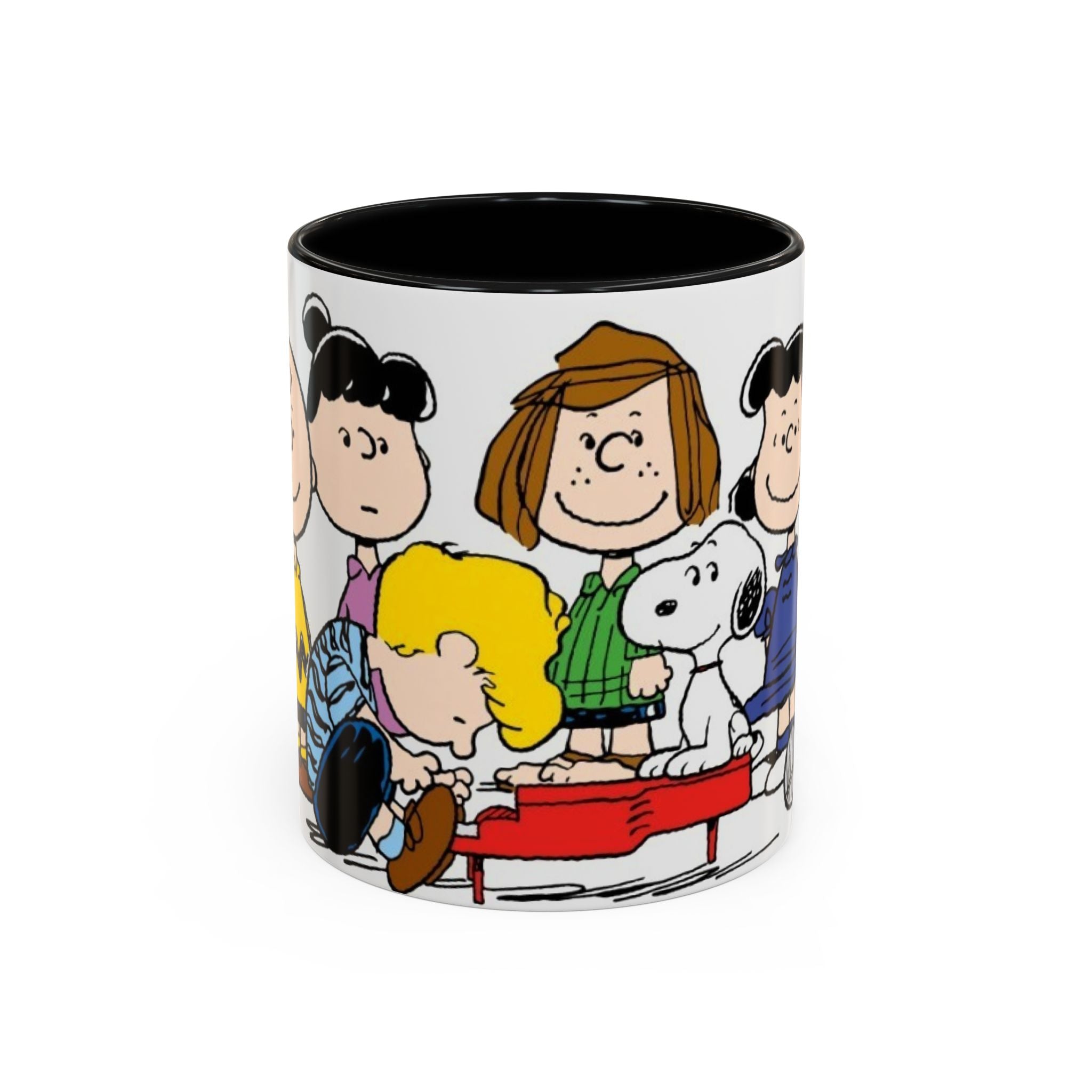 Peanuts Gang Coffee Mug – Charlie Brown, Snoopy & Friends Accent Mug (11/15oz)