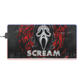 Ghost Face LED Gaming Mouse Pad — 'Scream' RGB Desk Mat for Gamers