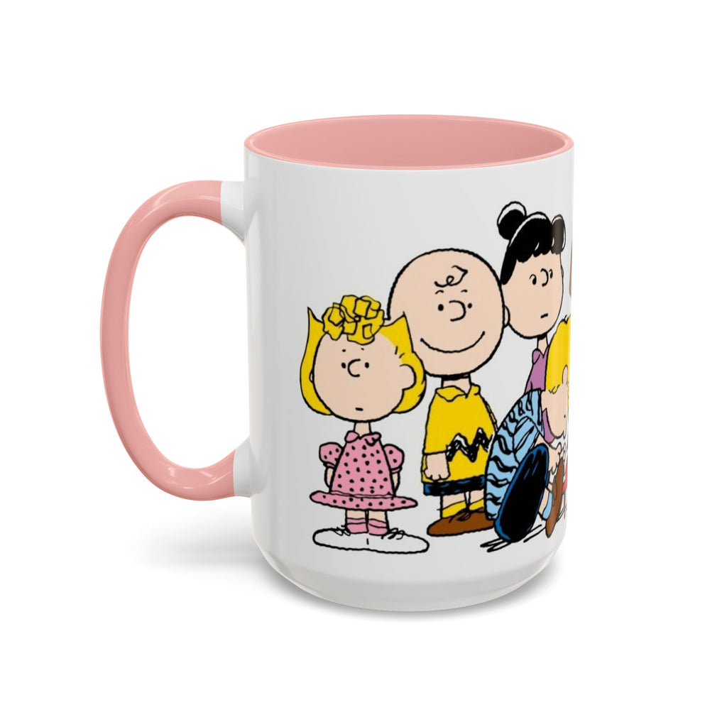 Peanuts Gang Coffee Mug – Charlie Brown, Snoopy & Friends Accent Mug (11/15oz)