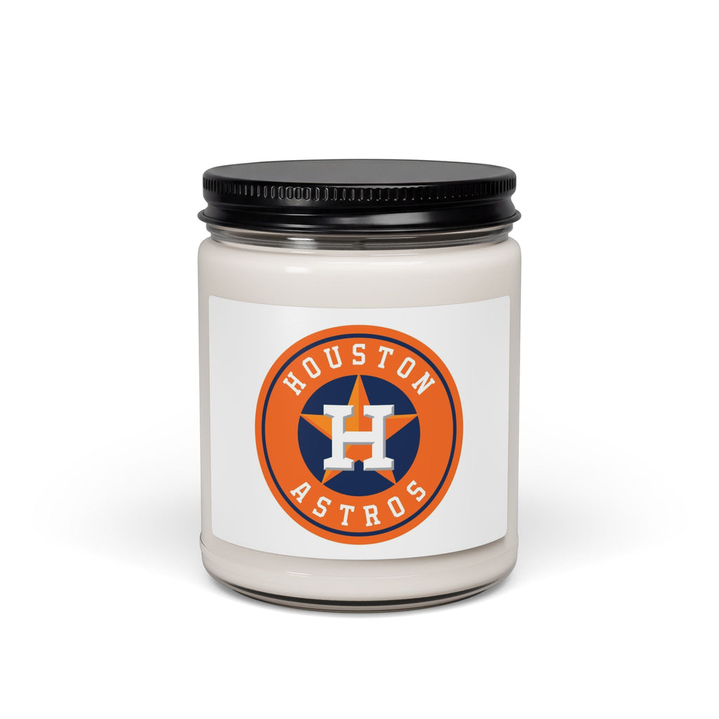Houston Astros Logo Soy Candle — 9oz Scented Jar for Fans