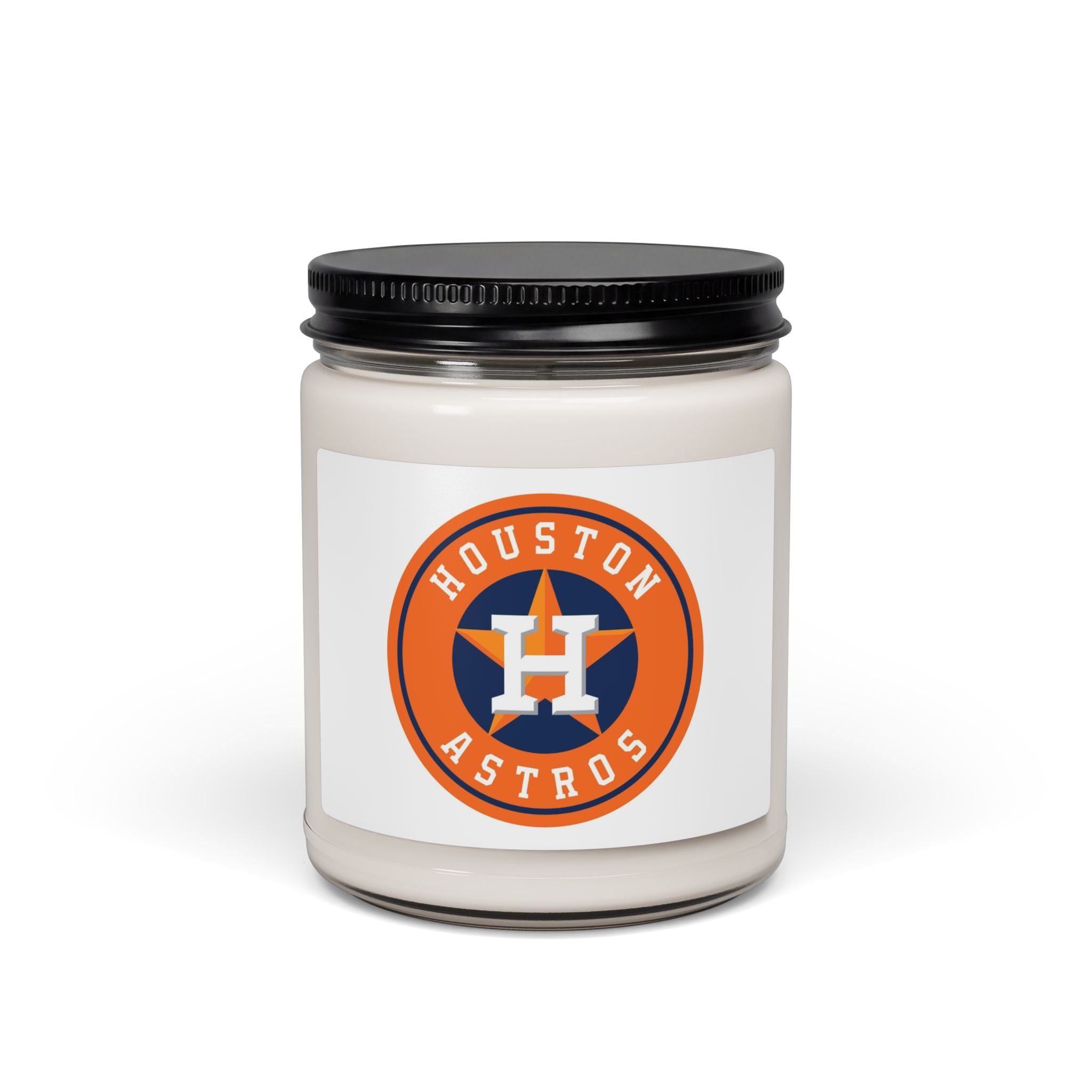 Houston Astros Logo Soy Candle — 9oz Scented Jar for Fans