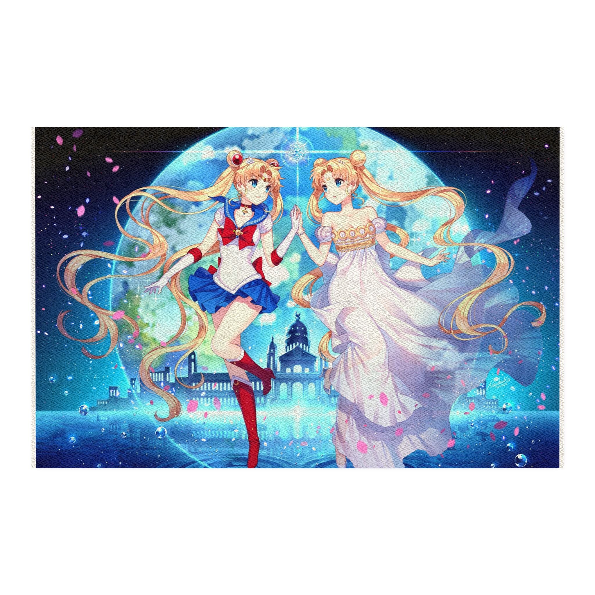 Sailor Moon Twin Princess Anime Rug — Magical Girl Bedroom Decor