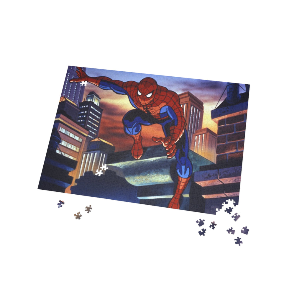 Spider Cityscape Puzzle — Superhero Jigsaw (96/252/500/1000 pcs)