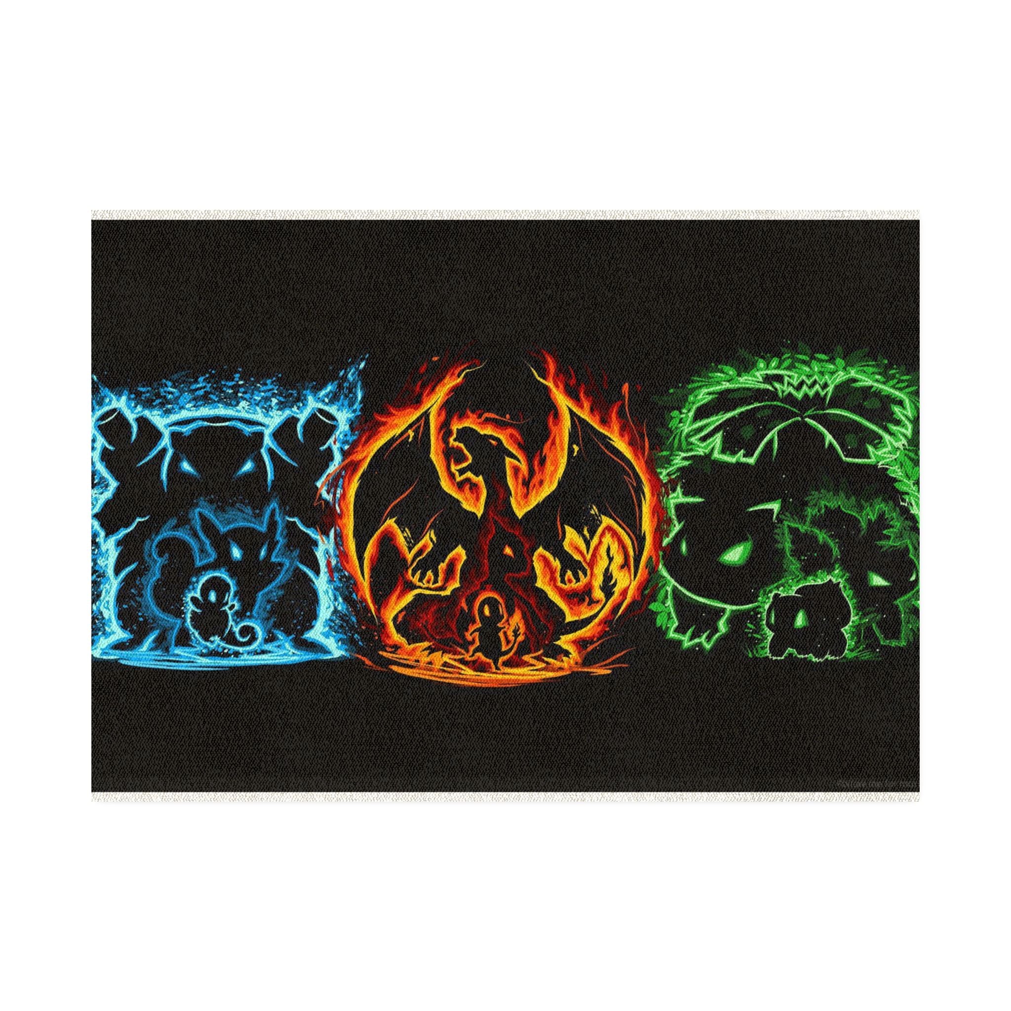 Fire, Water & Grass Trio Rug