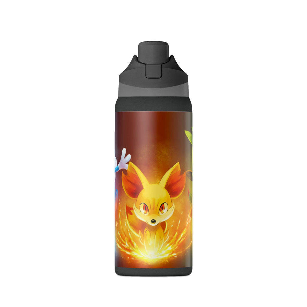 Insulated Water Bottle — Triple Poke Character Design (32oz)