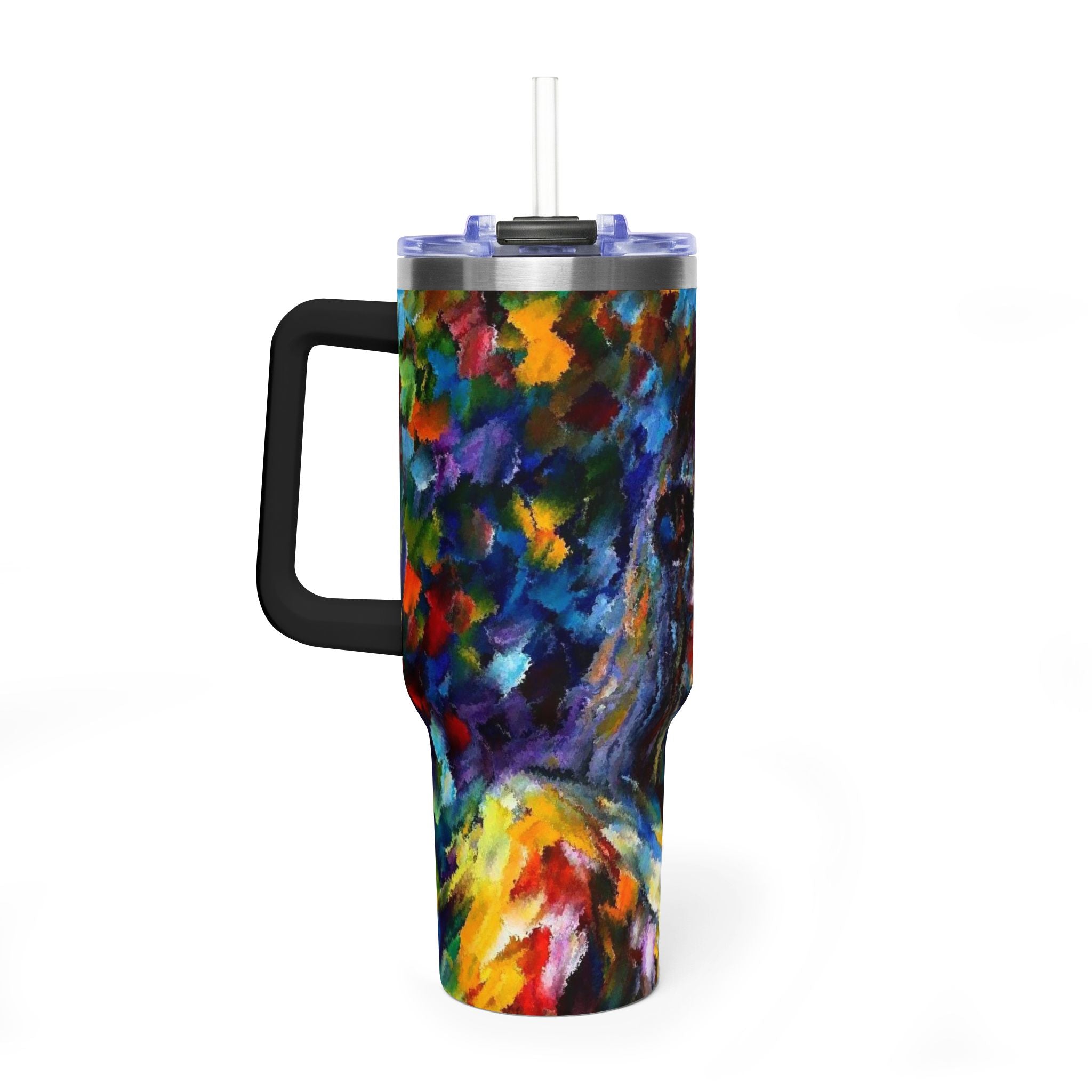 MJ 40oz Thermal Tumbler — Colorful MJ Portrait