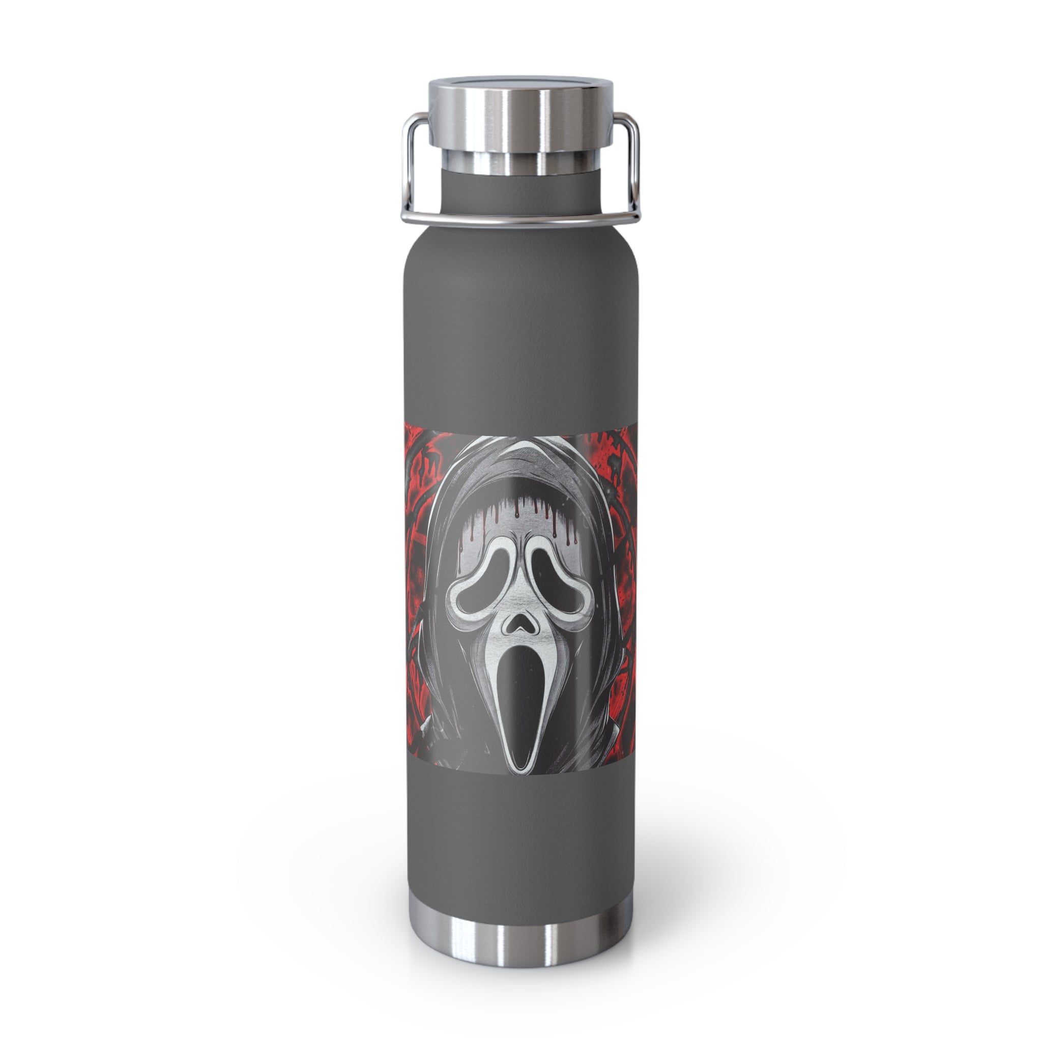 Scream Mask Stainless Insulated Water Bottle — 22oz Copper Vacuum