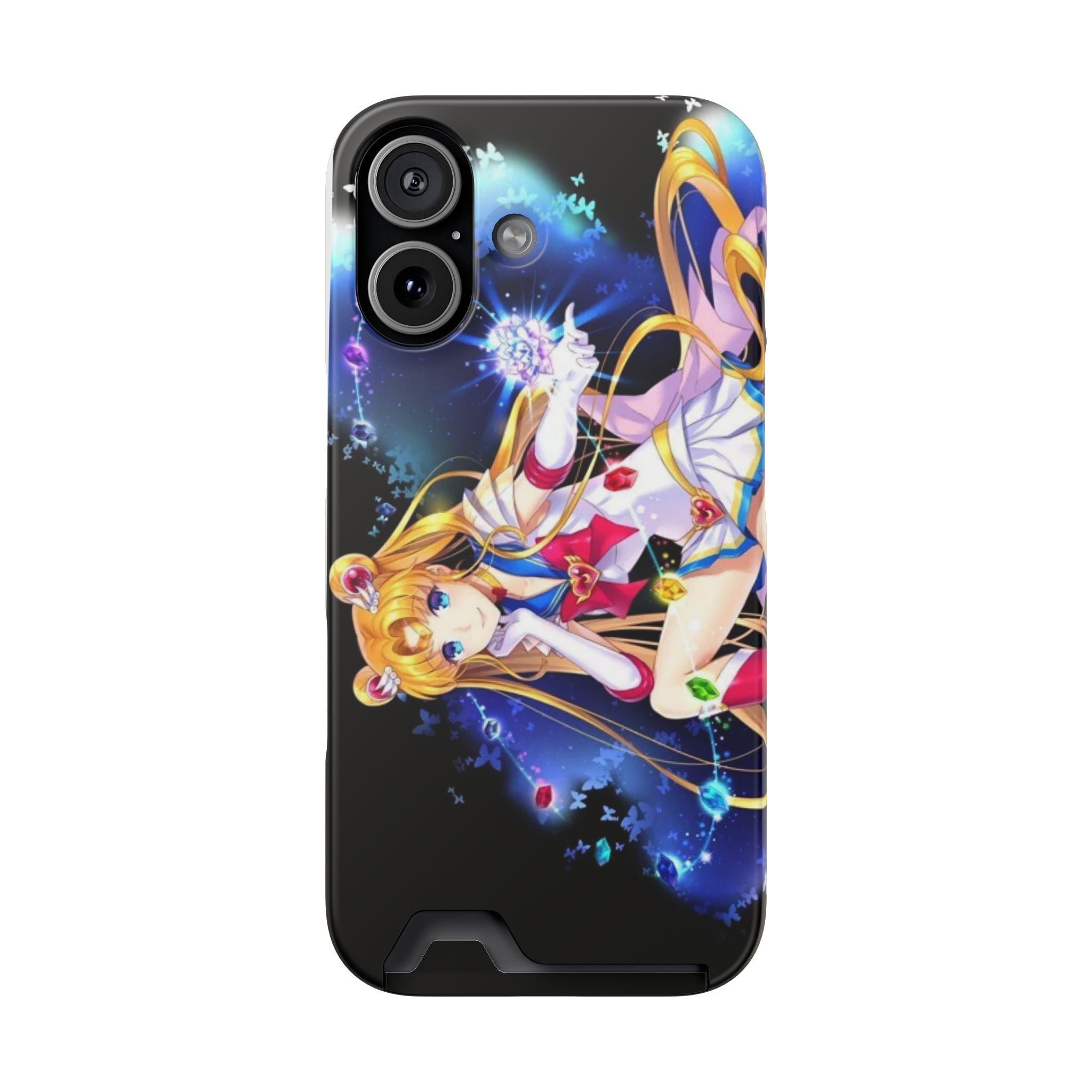 Sailor Moon Card Holder Phone Case — Anime Galaxy Magic Wallet Case