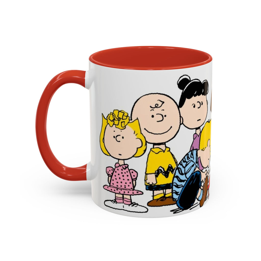 Peanuts Gang Coffee Mug – Charlie Brown, Snoopy & Friends Accent Mug (11/15oz)
