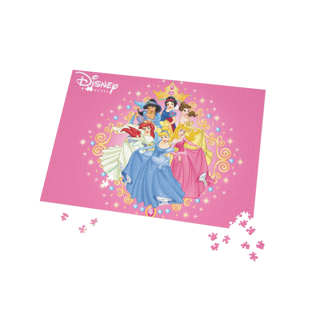 Dis Princess Jigsaw Puzzle — 96/252/500/1000-Piece Pink Princess Group Puzzle