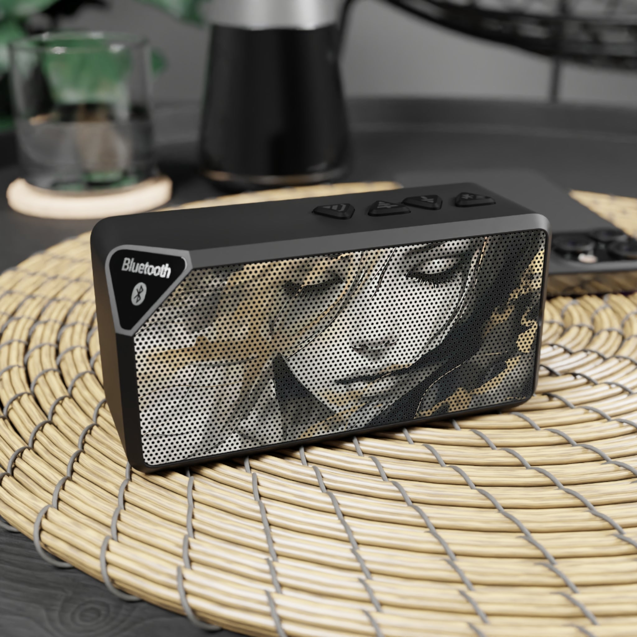 Bluetooth Speaker — Vintage Portrait Grille Design