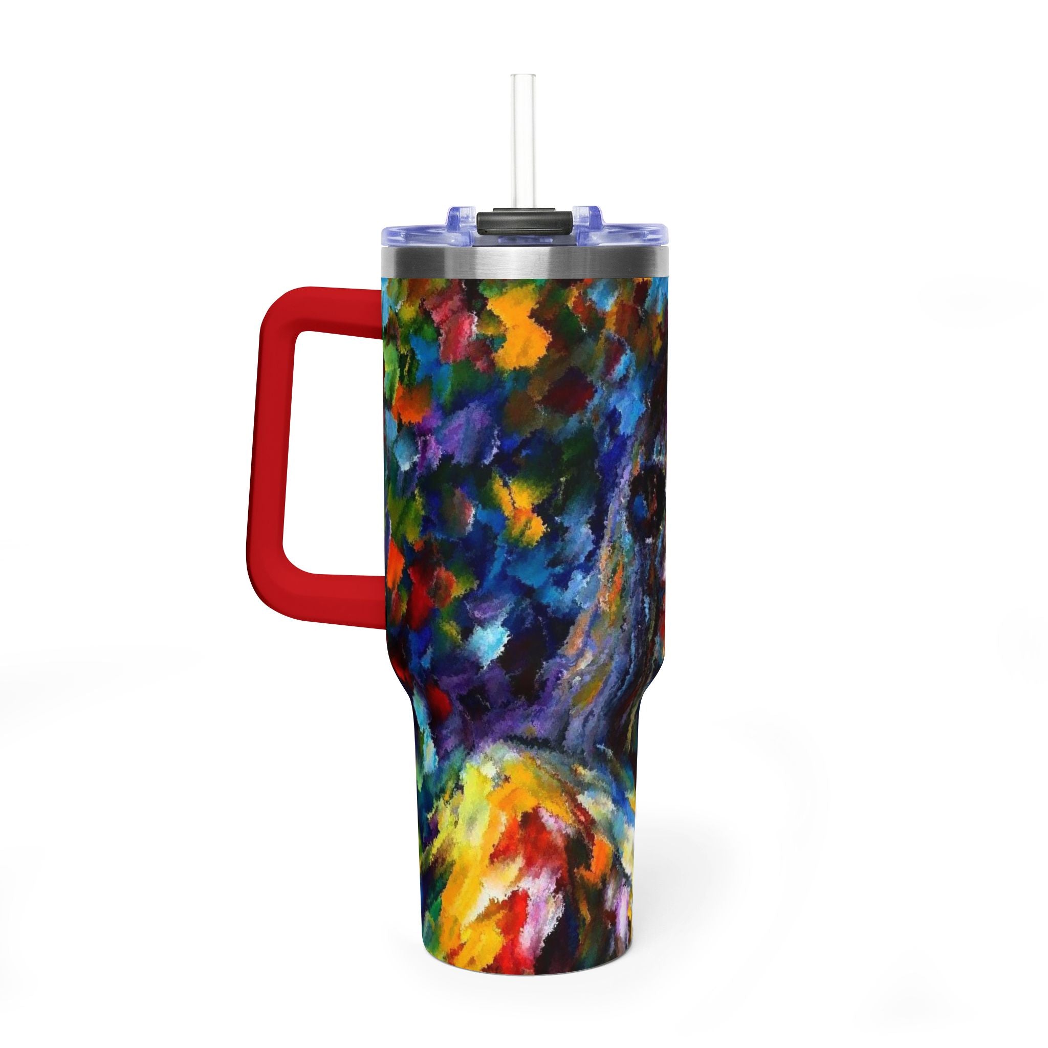 MJ 40oz Thermal Tumbler — Colorful MJ Portrait